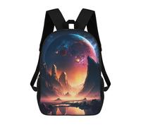 sinyumoney Sac À Dos Scolaire Imprimé En 3D Pour Enfants Dawn Of Galactic Grande Capacité, Sac De Voyage, Sac À Dos Tendance Pour Enfants, Sac À Dos Décontracté 17inch