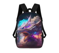sinyumoney Sac À Dos Scolaire Imprimé En 3D Pour Enfants Dragon's Fiery Roar -2 Sacs À Livres, Sacs De Voyage Scolaires Grande Capacité Pour Enfants/étudiants/adultes 17inch