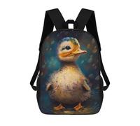 sinyumoney Sac À Dos Scolaire Imprimé En 3D Pour Enfants Duck Mystical Sacs À Livres, Sacs De Voyage Scolaires Grande Capacité Pour Enfants/étudiants/adultes 17inch
