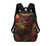 sinyumoney Sac À Dos Scolaire Imprimé En 3D Pour Enfants Enchanted Forest Owl -2 Sac À Dos Scolaire Pour Enfants, Sac De Voyage, Sac À Livres Tendance, Grand Sac À Dos De Grande Capacité 17inch