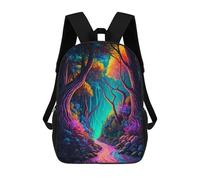 sinyumoney Sac À Dos Scolaire Imprimé En 3D Pour Enfants Enchanted Forest Pathway -7, Sac À Dos De Voyage Haute Capacité Pour Enfants, Sac À Livres, Sac D'école 17inch