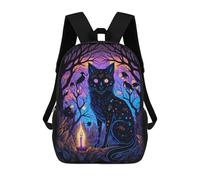 sinyumoney Sac À Dos Scolaire Imprimé En 3D Pour Enfants Enchanted Forest Whiskers -2, Sac À Dos De Voyage Haute Capacité Pour Enfants, Sac À Livres, Sac D'école 17inch
