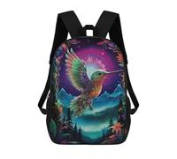 sinyumoney Sac À Dos Scolaire Imprimé En 3D Pour Enfants Enchanted Hummingbird Flight -2, Sac À Dos De Voyage Haute Capacité Pour Enfants, Sac À Livres, Sac D'école 17inch