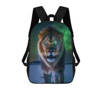 sinyumoney Sac À Dos Scolaire Imprimé En 3D Pour Enfants Enchanted Lion Portrait -15, Grande Capacité, Idéal Pour Les Voyages, Tendance Et Décontracté 17inch