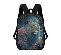 sinyumoney Sac À Dos Scolaire Imprimé En 3D Pour Enfants Enchanted Lion Portrait -3, Sac À Dos De Voyage Haute Capacité Pour Enfants, Sac À Livres, Sac D'école 17inch