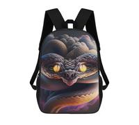 sinyumoney Sac À Dos Scolaire Imprimé En 3D Pour Enfants Enchanted Serpent Portrait Sac À Dos Scolaire Pour Enfants, Sac De Voyage, Sac À Livres Tendance, Grand Sac À Dos De Grande Capacité 17inch