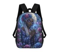 sinyumoney Sac À Dos Scolaire Imprimé En 3D Pour Enfants Enchanting Rose Fairy Portrait, Grande Capacité, Idéal Pour Les Voyages, Tendance Et Décontracté 17inch