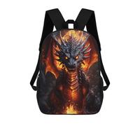 sinyumoney Sac À Dos Scolaire Imprimé En 3D Pour Enfants Epic Fire Dragon, Grande Capacité, Idéal Pour Les Voyages, Tendance Et Décontracté 17inch