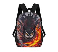 sinyumoney Sac À Dos Scolaire Imprimé En 3D Pour Enfants Evil Ninja Owl Sacs À Livres, Sacs De Voyage Scolaires Grande Capacité Pour Enfants/étudiants/adultes 17inch