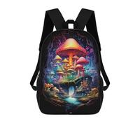 sinyumoney Sac À Dos Scolaire Imprimé En 3D Pour Enfants Fantasy Mushroom Magic Sacs À Livres, Sacs De Voyage Scolaires Grande Capacité Pour Enfants/étudiants/adultes 17inch