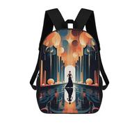 sinyumoney Sac À Dos Scolaire Imprimé En 3D Pour Enfants Fantasy Portal Reflections Sac À Dos Scolaire Pour Enfants, Sac De Voyage, Sac À Livres Tendance, Grand Sac À Dos De Grande Capacité 17inch
