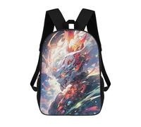 sinyumoney Sac À Dos Scolaire Imprimé En 3D Pour Enfants Flame Dragon Cosmic Guardian, Sac À Dos De Voyage Haute Capacité Pour Enfants, Sac À Livres, Sac D'école 17inch
