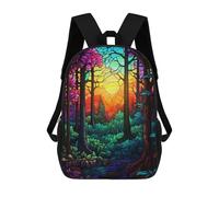 sinyumoney Sac À Dos Scolaire Imprimé En 3D Pour Enfants Forest Dawn Sac À Dos Scolaire Pour Enfants, Sac De Voyage, Sac À Livres Tendance, Grand Sac À Dos De Grande Capacité 17inch