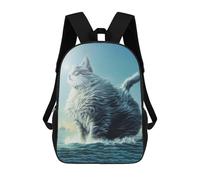 sinyumoney Sac À Dos Scolaire Imprimé En 3D Pour Enfants Funny Fat Cat Sacs À Livres, Sacs De Voyage Scolaires Grande Capacité Pour Enfants/étudiants/adultes 17inch