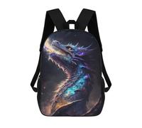 sinyumoney Sac À Dos Scolaire Imprimé En 3D Pour Enfants Galactic Dragon Breath Artwork -2, Grande Capacité, Idéal Pour Les Voyages, Tendance Et Décontracté 17inch