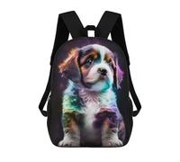 sinyumoney Sac À Dos Scolaire Imprimé En 3D Pour Enfants Galactic Pup Portrait Sacs À Livres, Sacs De Voyage Scolaires Grande Capacité Pour Enfants/étudiants/adultes 17inch