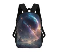 sinyumoney Sac À Dos Scolaire Imprimé En 3D Pour Enfants Galactic Reflections A Cosmic Landscape -4 Sacs À Livres, Sacs De Voyage Scolaires Grande Capacité Pour Enfants/étudiants/adultes 17inch