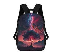 sinyumoney Sac À Dos Scolaire Imprimé En 3D Pour Enfants Galactic Tree of Dreams -1 Sacs À Livres, Sacs De Voyage Scolaires Grande Capacité Pour Enfants/étudiants/adultes 17inch