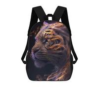 sinyumoney Sac À Dos Scolaire Imprimé En 3D Pour Enfants Galaxy Gold Tiger Animal Sac À Dos Scolaire Pour Enfants, Sac De Voyage, Sac À Livres Tendance, Grand Sac À Dos De Grande Capacité 17inch