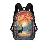 sinyumoney Sac À Dos Scolaire Imprimé En 3D Pour Enfants Gate Forest Japan, Grande Capacité, Idéal Pour Les Voyages, Tendance Et Décontracté 17inch
