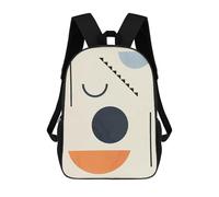 sinyumoney Sac À Dos Scolaire Imprimé En 3D Pour Enfants Geometric Shapes 04, Grande Capacité, Idéal Pour Les Voyages, Tendance Et Décontracté 17inch