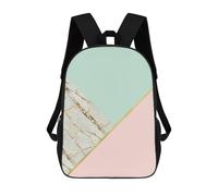 sinyumoney Sac À Dos Scolaire Imprimé En 3D Pour Enfants Geometric Shapes VI, Grande Capacité, Idéal Pour Les Voyages, Tendance Et Décontracté 17inch