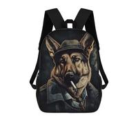 sinyumoney Sac À Dos Scolaire Imprimé En 3D Pour Enfants German Shepherd Gangster Sac À Dos Scolaire Pour Enfants, Sac De Voyage, Sac À Livres Tendance, Grand Sac À Dos De Grande Capacité 17inch