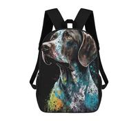 sinyumoney Sac À Dos Scolaire Imprimé En 3D Pour Enfants German Shorthaired Pointer Sac À Dos Scolaire Pour Enfants, Sac De Voyage, Sac À Livres Tendance, Grand Sac À Dos De Grande Capacité 17inch
