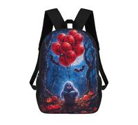 sinyumoney Sac À Dos Scolaire Imprimé En 3D Pour Enfants Ghostly Halloween Balloons Sac À Dos Scolaire Pour Enfants, Sac De Voyage, Sac À Livres Tendance, Grand Sac À Dos De Grande Capacité 17inch