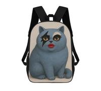 sinyumoney Sac À Dos Scolaire Imprimé En 3D Pour Enfants Glam Rock Cat Sacs À Livres, Sacs De Voyage Scolaires Grande Capacité Pour Enfants/étudiants/adultes 17inch