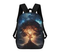 sinyumoney Sac À Dos Scolaire Imprimé En 3D Pour Enfants Glowing Tree of Life Art, Grande Capacité, Idéal Pour Les Voyages, Tendance Et Décontracté 17inch