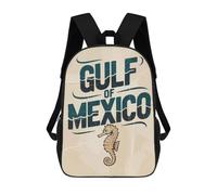sinyumoney Sac À Dos Scolaire Imprimé En 3D Pour Enfants Gulf of Mexico Seahorse, Grande Capacité, Idéal Pour Les Voyages, Tendance Et Décontracté 17inch