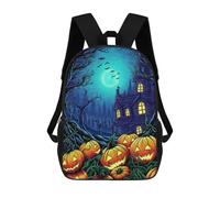 sinyumoney Sac À Dos Scolaire Imprimé En 3D Pour Enfants Halloween Poster Artwork Sac À Dos Scolaire Pour Enfants, Sac De Voyage, Sac À Livres Tendance, Grand Sac À Dos De Grande Capacité 17inch