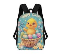 sinyumoney Sac À Dos Scolaire Imprimé En 3D Pour Enfants Happy Easter Chick with Eggs Sac À Dos Scolaire Pour Enfants, Sac De Voyage, Sac À Livres Tendance, Grand Sac À Dos De Grande Capacité 17inch