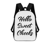 sinyumoney Sac À Dos Scolaire Imprimé En 3D Pour Enfants Hello Sweet Cheeks Sac À Dos Scolaire Pour Enfants, Sac De Voyage, Sac À Livres Tendance, Grand Sac À Dos De Grande Capacité 17inch