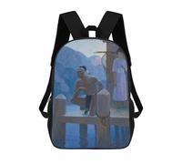 sinyumoney Sac À Dos Scolaire Imprimé En 3D Pour Enfants Indian With Western Girl, Grande Capacité, Idéal Pour Les Voyages, Tendance Et Décontracté 17inch