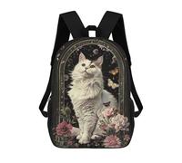 sinyumoney Sac À Dos Scolaire Imprimé En 3D Pour Enfants Japanese Bobtail, Grande Capacité, Idéal Pour Les Voyages, Tendance Et Décontracté 17inch