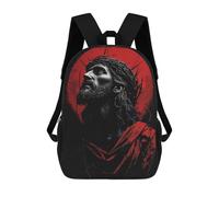 sinyumoney Sac À Dos Scolaire Imprimé En 3D Pour Enfants Jesus Christ Artwork, Grande Capacité, Idéal Pour Les Voyages, Tendance Et Décontracté 17inch