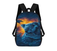 sinyumoney Sac À Dos Scolaire Imprimé En 3D Pour Enfants Koala Resting in Tree, Sac À Dos De Voyage Haute Capacité Pour Enfants, Sac À Livres, Sac D'école 17inch