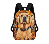 sinyumoney Sac À Dos Scolaire Imprimé En 3D Pour Enfants Labrador Retriever in Autumn Sac À Dos Scolaire Pour Enfants, Sac De Voyage, Sac À Livres Tendance, Grand Sac À Dos De Grande Capacité 17inch