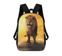 sinyumoney Sac À Dos Scolaire Imprimé En 3D Pour Enfants Lion Roaring Sunset Sacs À Livres, Sacs De Voyage Scolaires Grande Capacité Pour Enfants/étudiants/adultes 17inch