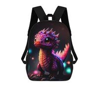 sinyumoney Sac À Dos Scolaire Imprimé En 3D Pour Enfants Magical Baby Dragon Artwork Sac À Dos Scolaire Pour Enfants, Sac De Voyage, Sac À Livres Tendance, Grand Sac À Dos De Grande Capacité 17inch