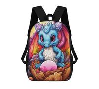 sinyumoney Sac À Dos Scolaire Imprimé En 3D Pour Enfants Magical Baby Dragon Hatching, Sac À Dos De Voyage Haute Capacité Pour Enfants, Sac À Livres, Sac D'école 17inch