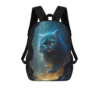 sinyumoney Sac À Dos Scolaire Imprimé En 3D Pour Enfants Magical Forest Kitten, Grande Capacité, Idéal Pour Les Voyages, Tendance Et Décontracté 17inch