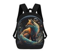 sinyumoney Sac À Dos Scolaire Imprimé En 3D Pour Enfants Magical Fox Bubble -1 Sacs À Livres, Sacs De Voyage Scolaires Grande Capacité Pour Enfants/étudiants/adultes 17inch