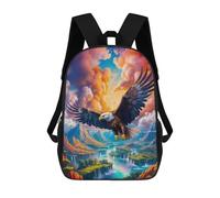 sinyumoney Sac À Dos Scolaire Imprimé En 3D Pour Enfants Majestic Eagle Flight Sac À Dos Scolaire Pour Enfants, Sac De Voyage, Sac À Livres Tendance, Grand Sac À Dos De Grande Capacité 17inch