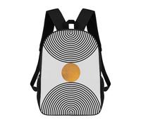 sinyumoney Sac À Dos Scolaire Imprimé En 3D Pour Enfants Metal And Gold Art 07 Sac À Dos Scolaire Pour Enfants, Sac De Voyage, Sac À Livres Tendance, Grand Sac À Dos De Grande Capacité 17inch