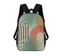 sinyumoney Sac À Dos Scolaire Imprimé En 3D Pour Enfants Minimalist Floral 02, Grande Capacité, Idéal Pour Les Voyages, Tendance Et Décontracté 17inch