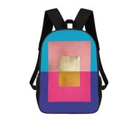 sinyumoney Sac À Dos Scolaire Imprimé En 3D Pour Enfants Modern Collage H, Grande Capacité, Idéal Pour Les Voyages, Tendance Et Décontracté 17inch