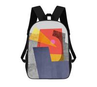 sinyumoney Sac À Dos Scolaire Imprimé En 3D Pour Enfants Modern Textures 09, Grande Capacité, Idéal Pour Les Voyages, Tendance Et Décontracté 17inch